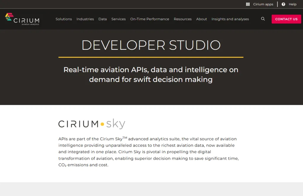 Cirium Flights API