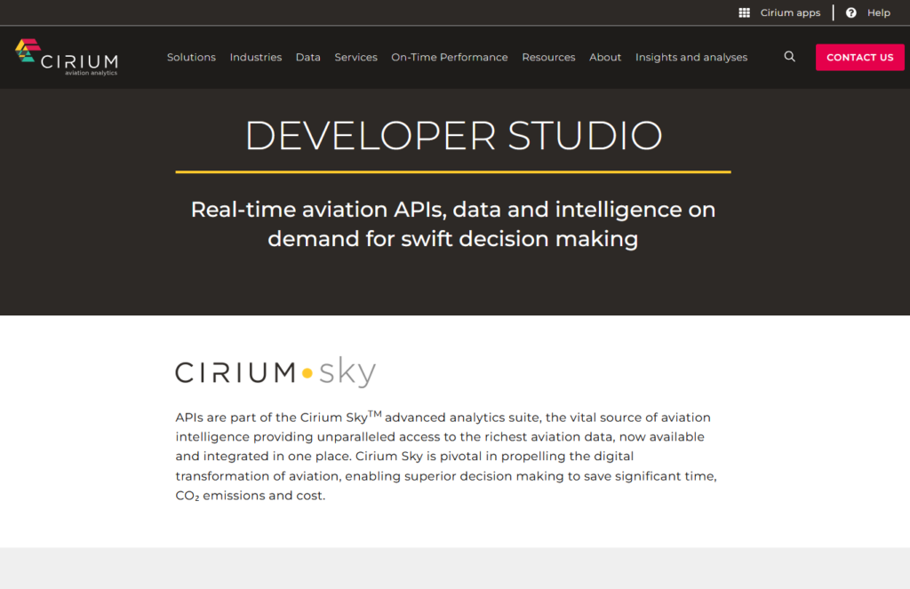 Cirium Flights API